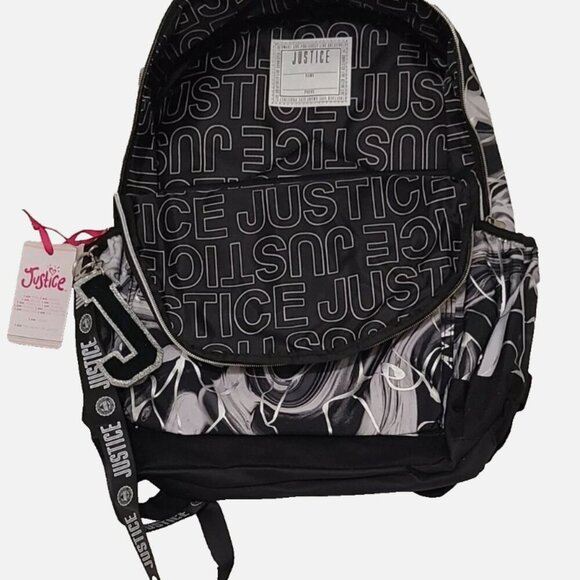 Justice Sport 3 Piece Full Size Metallic Backpack New - Picture 2 of 7